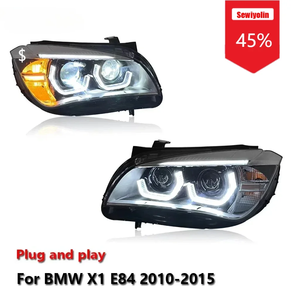Sewiyolin Автомобильные светодиодные фары в сборе для BMW X1 E84 2010-2015 Автоматические противотуманные фары DRL Тормозной указатель поворота Plug and Play
Sewiyolin Автомобильные светодиодные фары в сборе для BMW X1 E84 2010-2015 Автоматические противотуманные фары DRL Тормозной указатель поворота Plug and Play