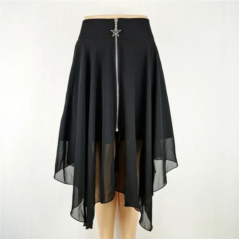 Cosdea Streetwear Gothic Skirts Women Summer High Waist Irregular Black Female Punk Harajuku Long Punk Skirt
Cosdea Streetwear Gothic Skirts Women Summer High Waist Irregular Black Female Punk Harajuku Long Punk Skirt