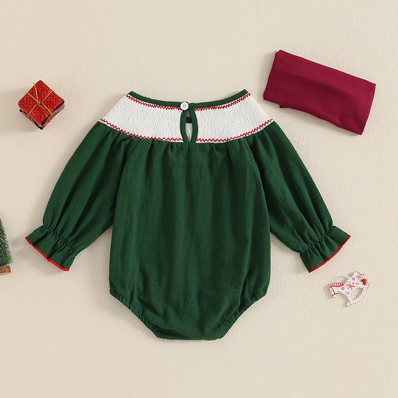 Matching Sister Christmas Outfits Reindeer Embroidered Long Sleeve Round Neck Romper Dress Set for Holiday Season
Matching Sister Christmas Outfits Reindeer Embroidered Long Sleeve Round Neck Romper Dress Set for Holiday Season
