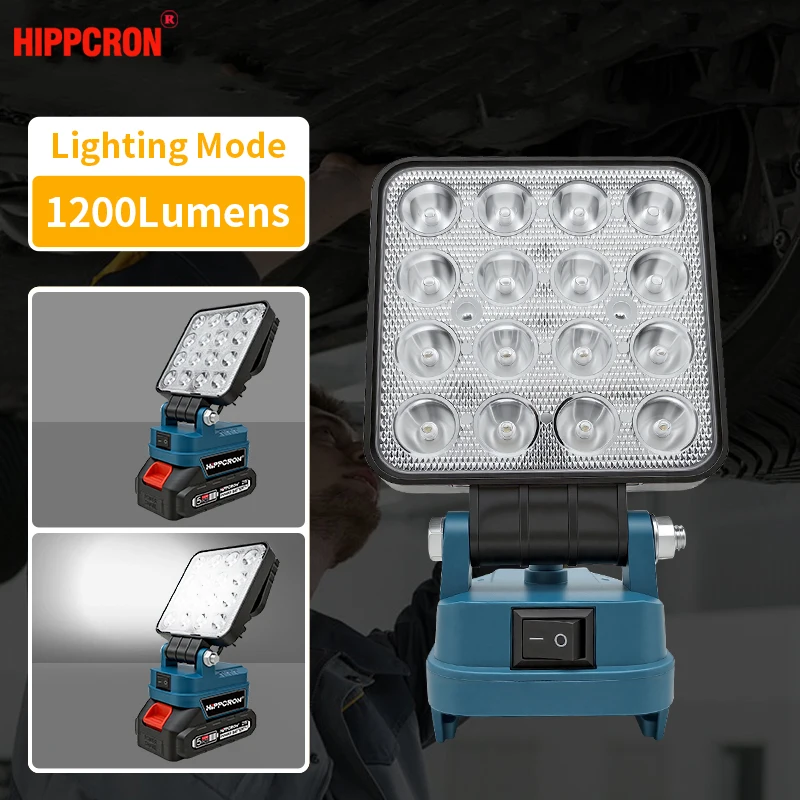 Hippleron 21V rechargeable 1200 Lumen LED flashlight 4700KC.T with 140 ° Beam Angles Adjustable Brightness, portable outdoor
Hippleron 21V rechargeable 1200 Lumen LED flashlight 4700KC.T with 140 ° Beam Angles Adjustable Brightness, portable outdoor
