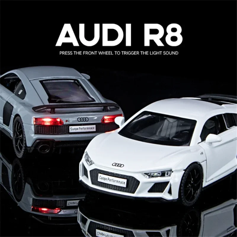 1:32 Audi R8 Cuope Performnace Alloy Diecasts Metal Vehicles Car Model Sound Light Simulation Collectibles Cars Toys Kids Gifts
1:32 Audi R8 Cuope Performnace Alloy Diecasts Metal Vehicles Car Model Sound Light Simulation Collectibles Cars Toys Kids Gifts