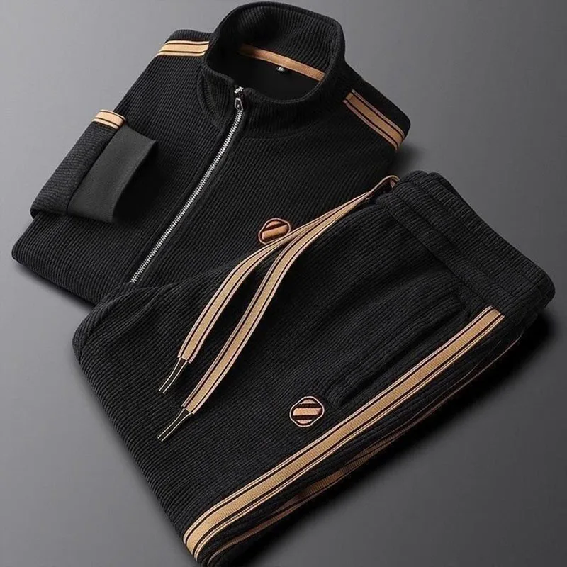 Men's Casual Sports Suit 2025 Autumn and Winter New Cotton Bee Sweater Jacket Pants Two-piece Set Shirts Co-ords
Men's Casual Sports Suit 2025 Autumn and Winter New Cotton Bee Sweater Jacket Pants Two-piece Set Shirts Co-ords