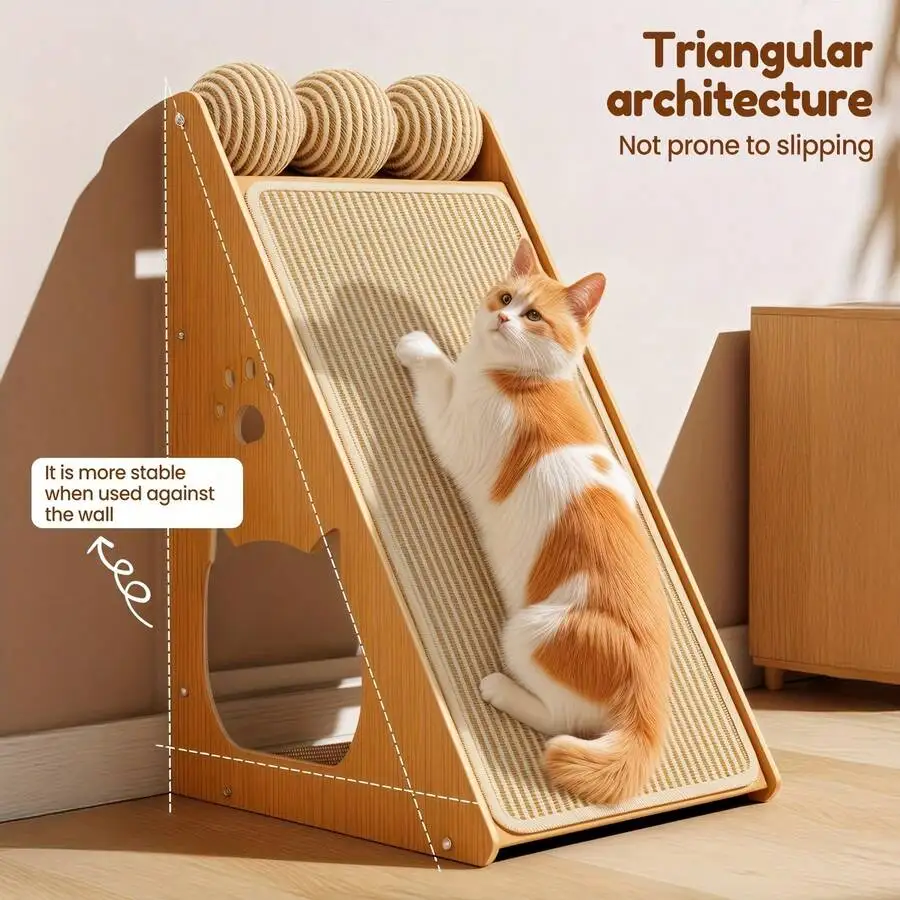 LOVEWE 27" Sisal Cat Scratcher, Durable Scratching Pad With 3 Balls, Practical Furniture Guard For Indoor Kittens & Cats
LOVEWE 27" Sisal Cat Scratcher, Durable Scratching Pad With 3 Balls, Practical Furniture Guard For Indoor Kittens & Cats
