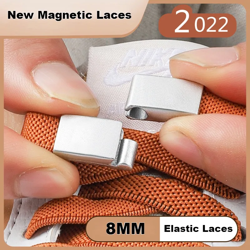 2022 New Magnetic Lock Shoelaces without ties 8MM Elastic Laces Sneakers No Tie Shoe laces Kids Adult Flat Shoelace for Shoes
2022 New Magnetic Lock Shoelaces without ties 8MM Elastic Laces Sneakers No Tie Shoe laces Kids Adult Flat Shoelace for Shoes