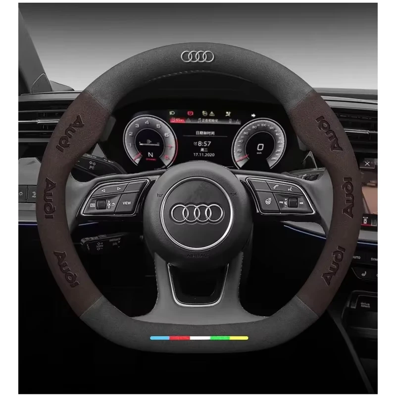 Audi Suede Ventilate Anti-Slip Steering Wheel Cover Compatible with A3 A4 B8 8P 8V A6 C7 A5 Q5 B7 B6 B9 SLINE QUTTRO RS Q3 Q7
Audi Suede Ventilate Anti-Slip Steering Wheel Cover Compatible with A3 A4 B8 8P 8V A6 C7 A5 Q5 B7 B6 B9 SLINE QUTTRO RS Q3 Q7