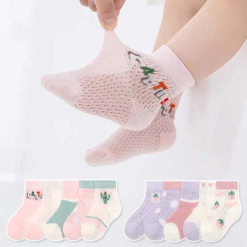 Baby Socks 5Pairs/lot 1-12Y Infant Baby Socks for Girls Cotton Mesh Newborn Toddler Socks Baby Clothes Accessories
Baby Socks 5Pairs/lot 1-12Y Infant Baby Socks for Girls Cotton Mesh Newborn Toddler Socks Baby Clothes Accessories