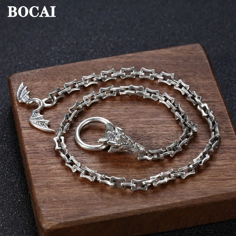 Новинка 2021, модные однотонные ювелирные изделия BOCAI из серебра s925 пробы, индивидуальное прямоугольное модное ожерелье в стиле панк с краном и цепью для мужчин и женщин
Новинка 2021, модные однотонные ювелирные изделия BOCAI из серебра s925 пробы, индивидуальное прямоугольное модное ожерелье в стиле панк с краном и цепью для мужчин и женщин