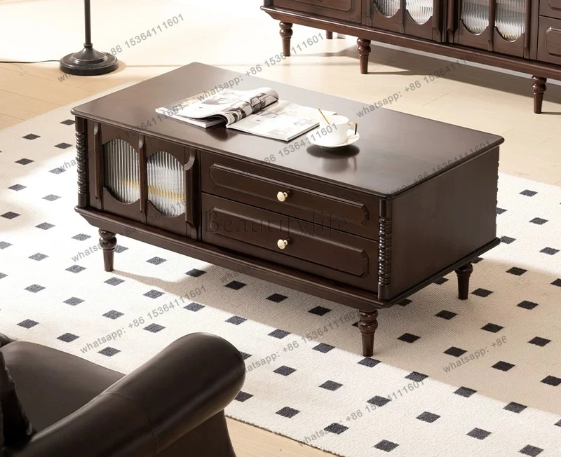 French light luxury all log medium ancient black walnut all solid wood water-based paint
French light luxury all log medium ancient black walnut all solid wood water-based paint