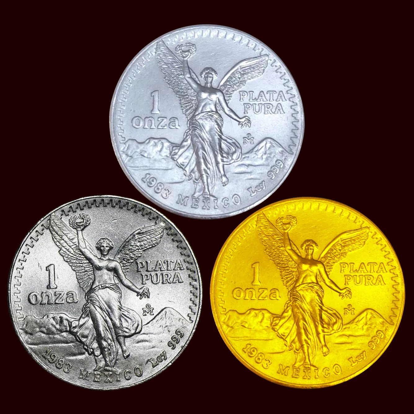 Mexican 1983 Replica Silver/Gold/Antique Coin Circular Copper Metal Home Decoration Medal Collect Commemorative Holiday Gift
Mexican 1983 Replica Silver/Gold/Antique Coin Circular Copper Metal Home Decoration Medal Collect Commemorative Holiday Gift