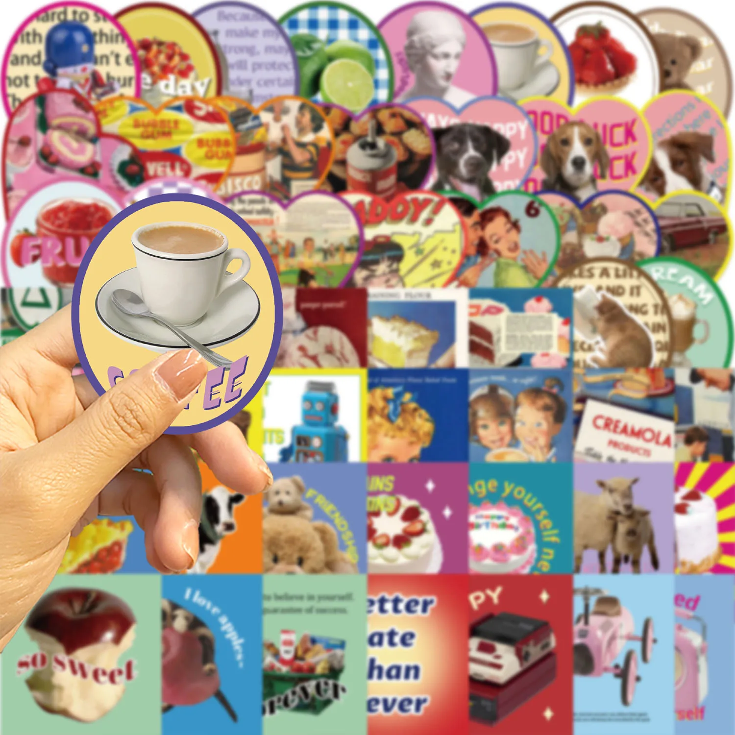 50pcs sweetheart retro originality Sticker suitable for Notebook computer Luggage Refrigerator skateboards phone cases sticker
50pcs sweetheart retro originality Sticker suitable for Notebook computer Luggage Refrigerator skateboards phone cases sticker