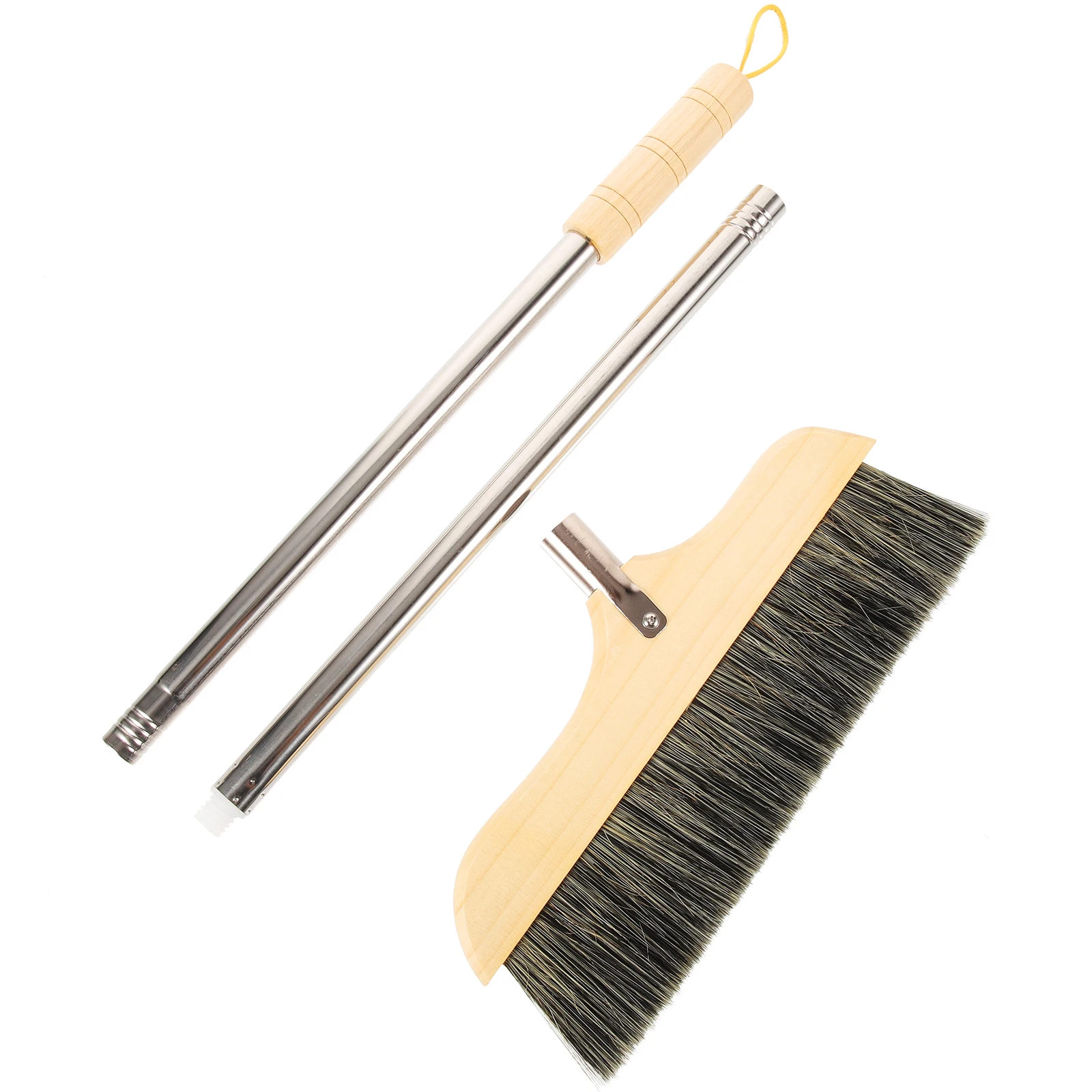 Wooden Bristle Broom with Metal Handle Heavy Duty Floor Sweeper for Kitchen Garage Workshop Large Area Cleaning Compact
Wooden Bristle Broom with Metal Handle Heavy Duty Floor Sweeper for Kitchen Garage Workshop Large Area Cleaning Compact