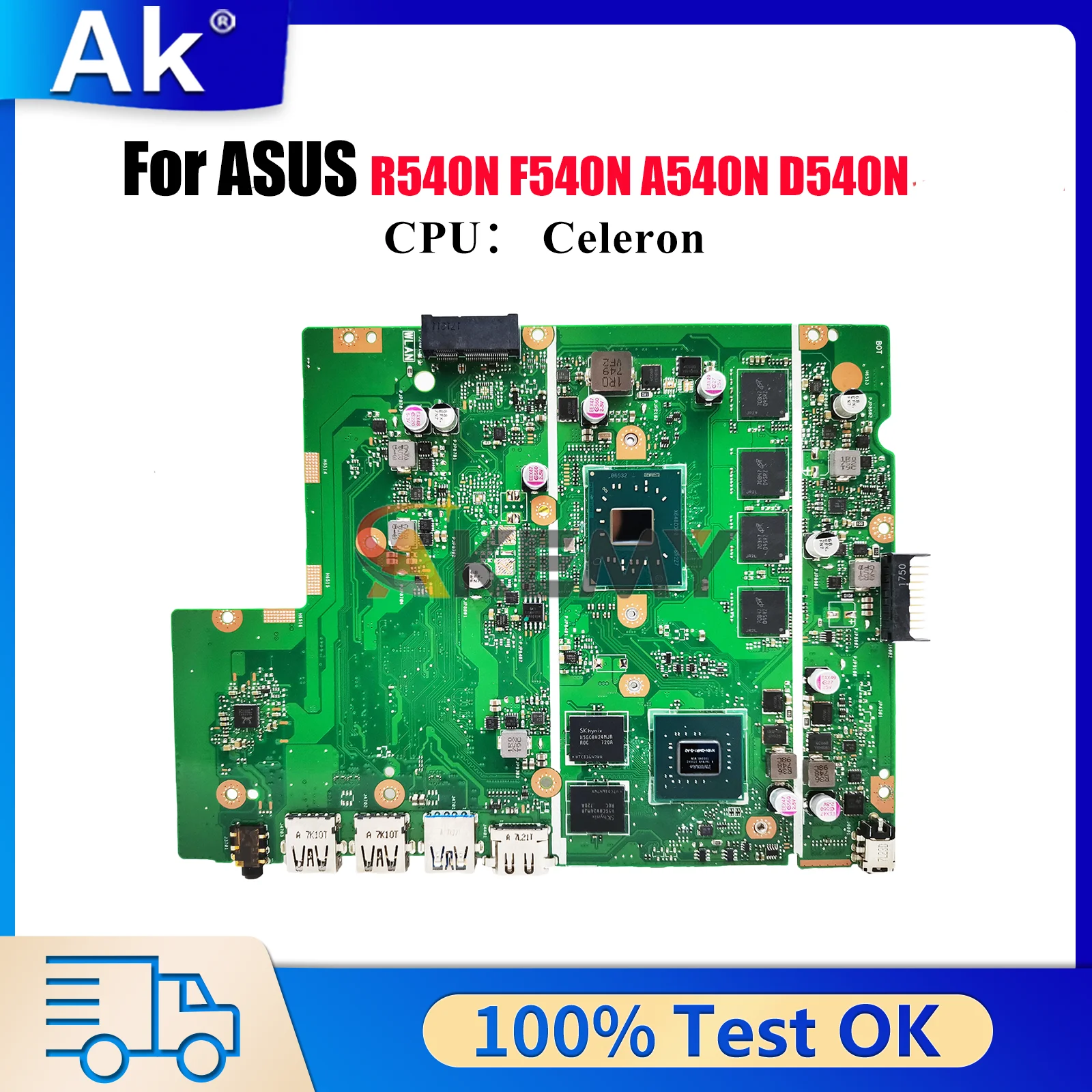 X540NV Laptop Motherboard For ASUS VivoBook D540N R540N X540N X540NV A540N F540N Mainboard With Celeron CPU 100% tests OK stk
X540NV Laptop Motherboard For ASUS VivoBook D540N R540N X540N X540NV A540N F540N Mainboard With Celeron CPU 100% tests OK stk