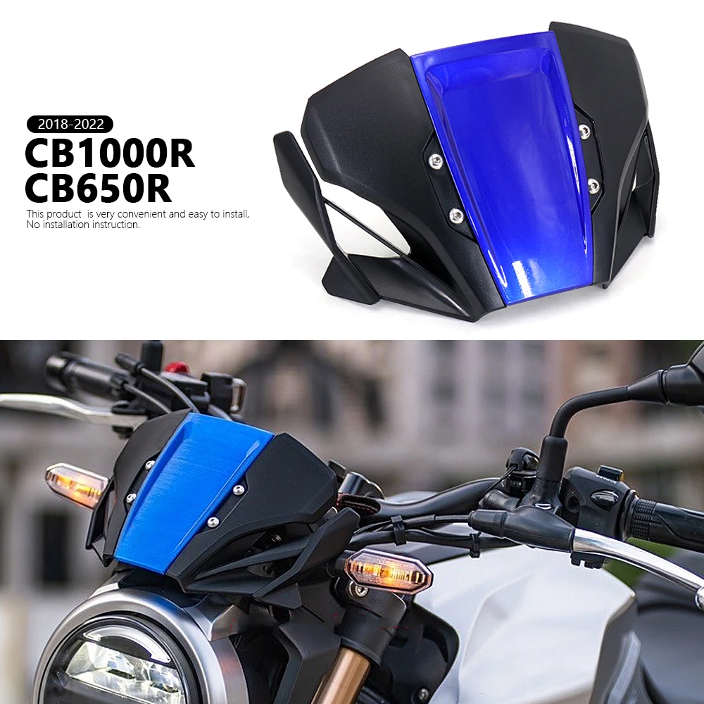 New Motorcycle CB 650 1000 R Windshield Windscreen Visor Wind Screen Deflector Kit For Honda CB650R 2019-2022 CB1000R 2018-2020
New Motorcycle CB 650 1000 R Windshield Windscreen Visor Wind Screen Deflector Kit For Honda CB650R 2019-2022 CB1000R 2018-2020