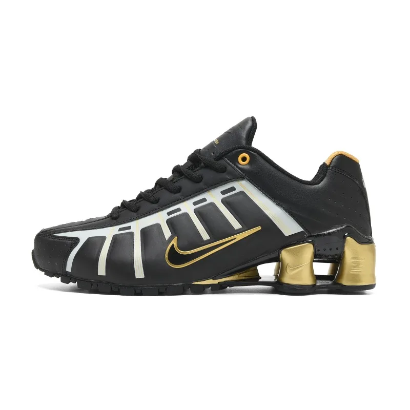 Nike Shox R4 Air Column Амортизирующие противоскользящие износостойкие кроссовки с универсальной поддержкой в стиле ретро Черное золото
Nike Shox R4 Air Column Амортизирующие противоскользящие износостойкие кроссовки с универсальной поддержкой в стиле ретро Черное золото