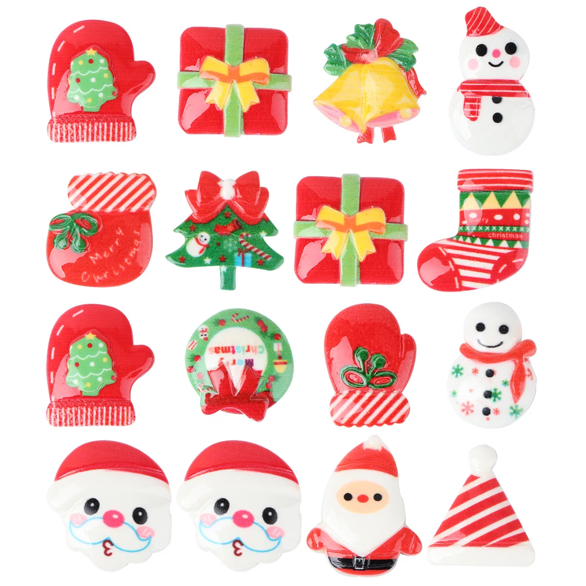 16Pcs Christmas Adornments DIY Resin Party Decoration Accessories for Hat Clothes Children Head Shoes Fridge Decor
16Pcs Christmas Adornments DIY Resin Party Decoration Accessories for Hat Clothes Children Head Shoes Fridge Decor