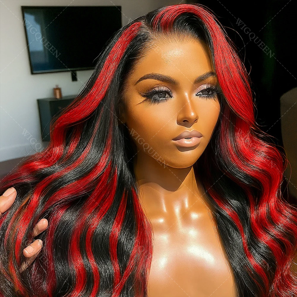 Upgraded 1B/99J Red with Black Colored Highlight 5x5 Body Wave Lace Front Glueless Wigs Omber Burgundy Human Hair Wigs Brazilian
Upgraded 1B/99J Red with Black Colored Highlight 5x5 Body Wave Lace Front Glueless Wigs Omber Burgundy Human Hair Wigs Brazilian