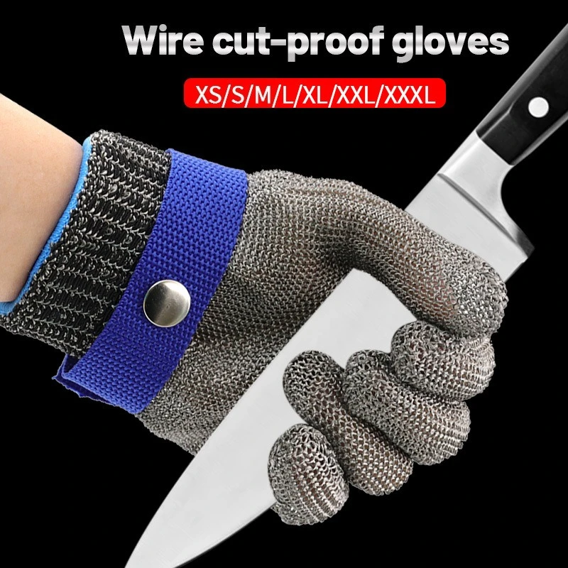 Steel Wirel Gloves Anti-cut Safety Cut Resistant Hand Protective Metal Meat Mesh Glove for Butcher Wire Knife Proof Stab Garden
Steel Wirel Gloves Anti-cut Safety Cut Resistant Hand Protective Metal Meat Mesh Glove for Butcher Wire Knife Proof Stab Garden