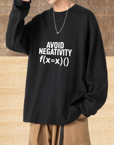 T shirt for men autumn Running Streetwear Long sleeves Graphic tee Avoid Negativity Breathable Streetwear Printed tshirt vintage
T shirt for men autumn Running Streetwear Long sleeves Graphic tee Avoid Negativity Breathable Streetwear Printed tshirt vintage