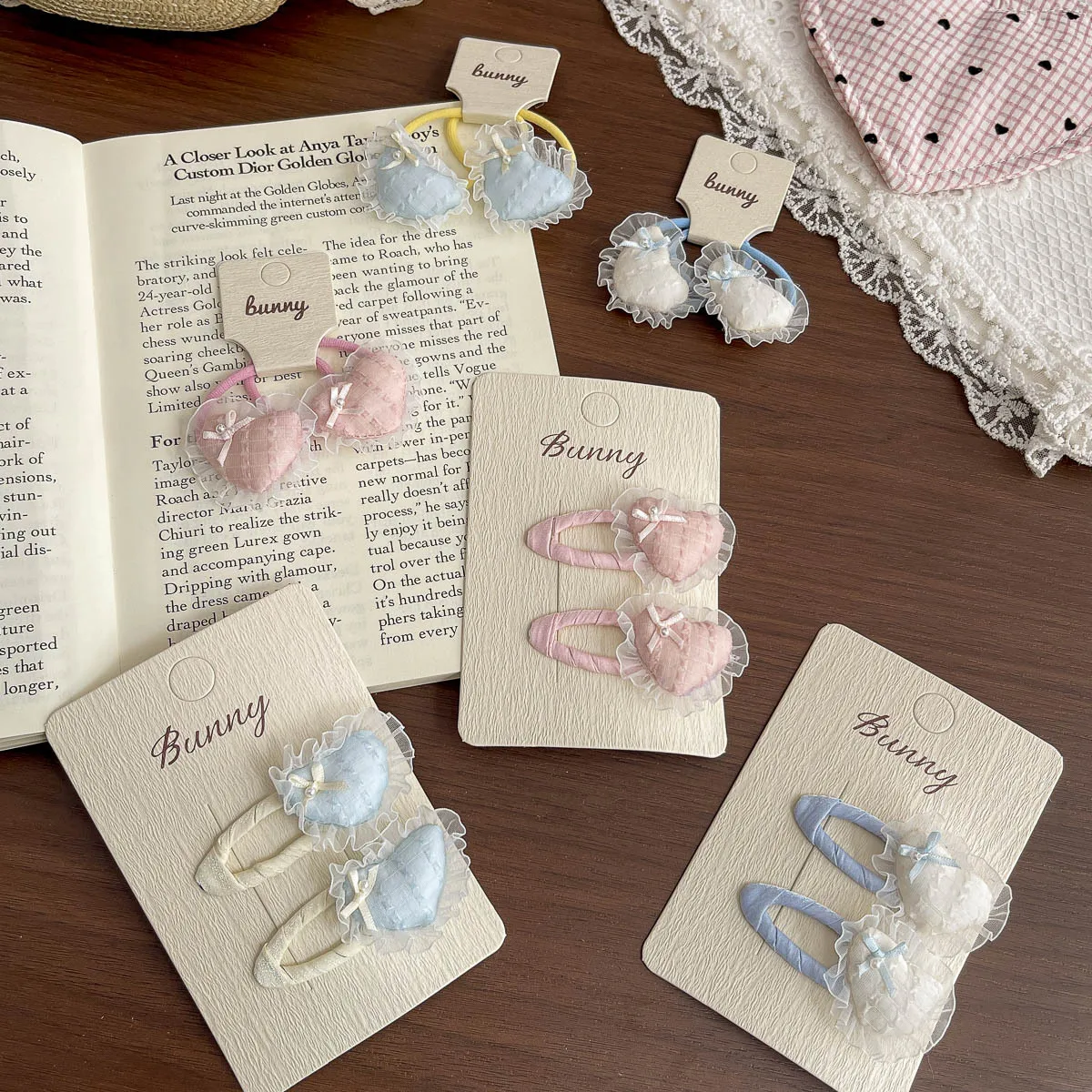 2pcs Lace Love BB Clip Baby Girl Bangs Side Clip Barrettes Hairpin Hair Clip Children's Elastic Hair Band Hair Rope Rubber Band
2pcs Lace Love BB Clip Baby Girl Bangs Side Clip Barrettes Hairpin Hair Clip Children's Elastic Hair Band Hair Rope Rubber Band
