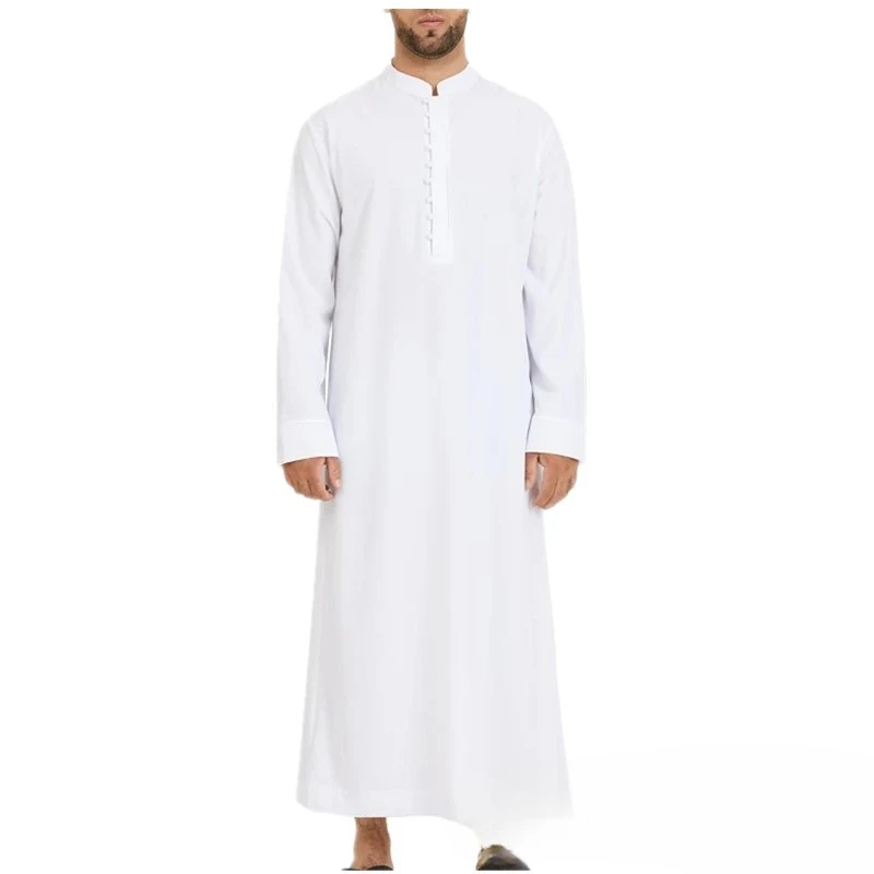 Muslim Loose Collar Saudi Round Collar Hui Robe Arab Middle Eastern Men's Clothing
Muslim Loose Collar Saudi Round Collar Hui Robe Arab Middle Eastern Men's Clothing