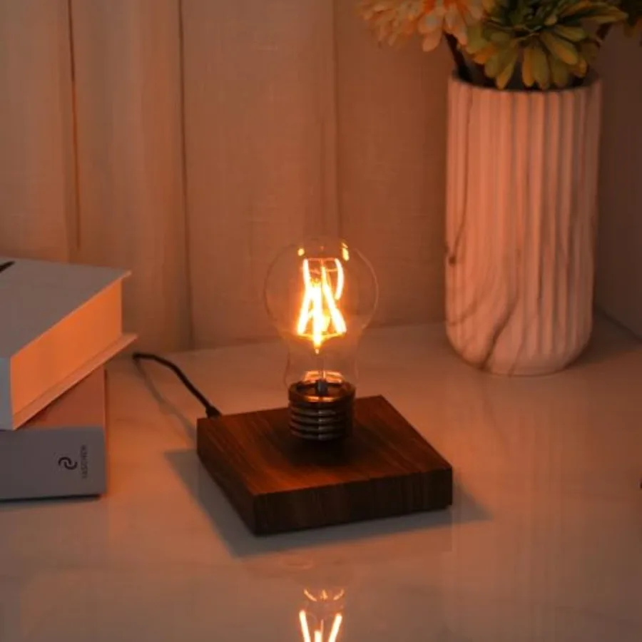 Levitating Lamp, Floating Light Bulb, Magnetic Levitating LED Desk Lamp for Unique Gifts, 360 Degre Rotating Night light, Levit
Levitating Lamp, Floating Light Bulb, Magnetic Levitating LED Desk Lamp for Unique Gifts, 360 Degre Rotating Night light, Levit