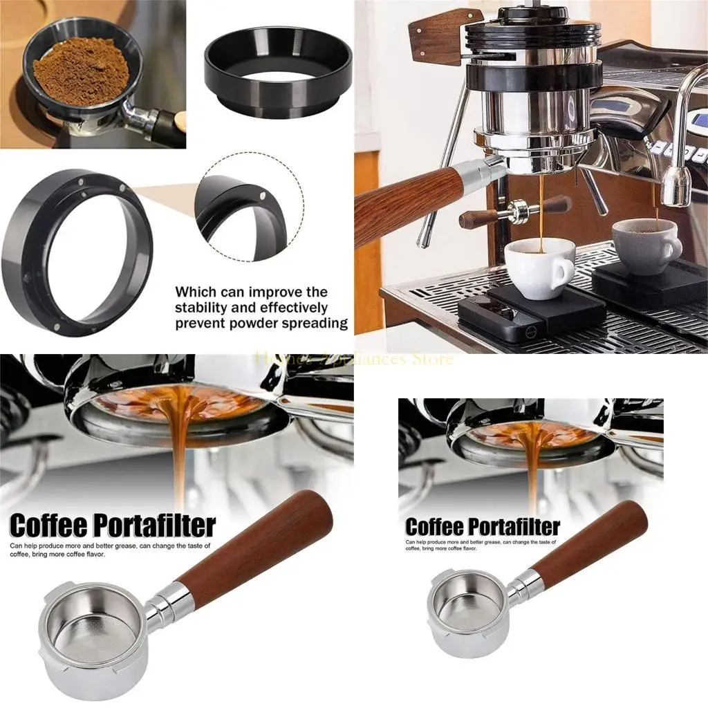 D0AB Coffee Main Filter Crancet Bracket Бездочные инструменты с деревянной ручкой
D0AB Coffee Main Filter Crancet Bracket Бездочные инструменты с деревянной ручкой