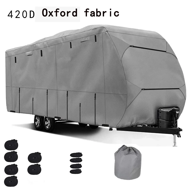 Camping RV Cover Waterproof Touring Car Cover 420D Oxford Cloth Trailer RV Cover Sunroof Convertible Hardtop
Camping RV Cover Waterproof Touring Car Cover 420D Oxford Cloth Trailer RV Cover Sunroof Convertible Hardtop