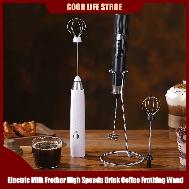 High Quality Electric Milk Frother Foam Maker Handheld USB Rechargeable Foamer High Speeds Drink Mixer Coffee Frothing Wand
High Quality Electric Milk Frother Foam Maker Handheld USB Rechargeable Foamer High Speeds Drink Mixer Coffee Frothing Wand
