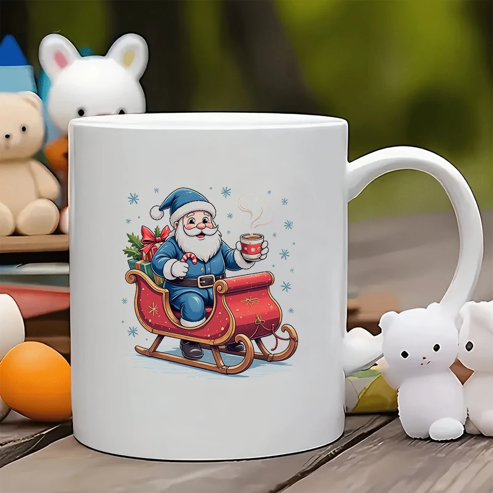 11oz cartoon Santa Claus mug + festive themed cup Christmas gift kids cup family office coffee mug
11oz cartoon Santa Claus mug + festive themed cup Christmas gift kids cup family office coffee mug