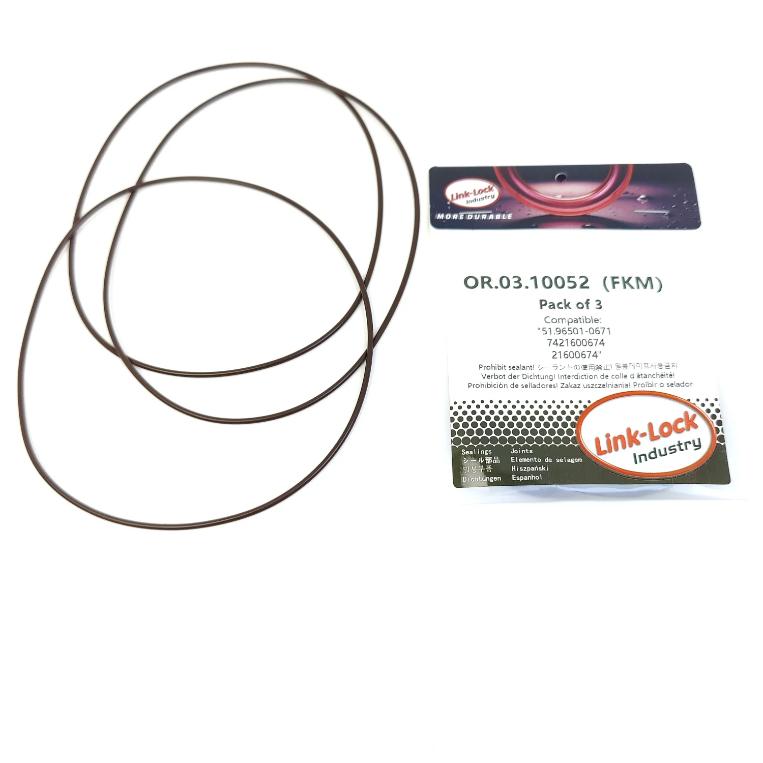3PCS OR.03.10052 FKM Viton Sealing O-Ring Kit of Oil Filter 51.96501-0671 7421600674 21600674 for VOLVO-D5K210 D8K250 D5K240
3PCS OR.03.10052 FKM Viton Sealing O-Ring Kit of Oil Filter 51.96501-0671 7421600674 21600674 for VOLVO-D5K210 D8K250 D5K240