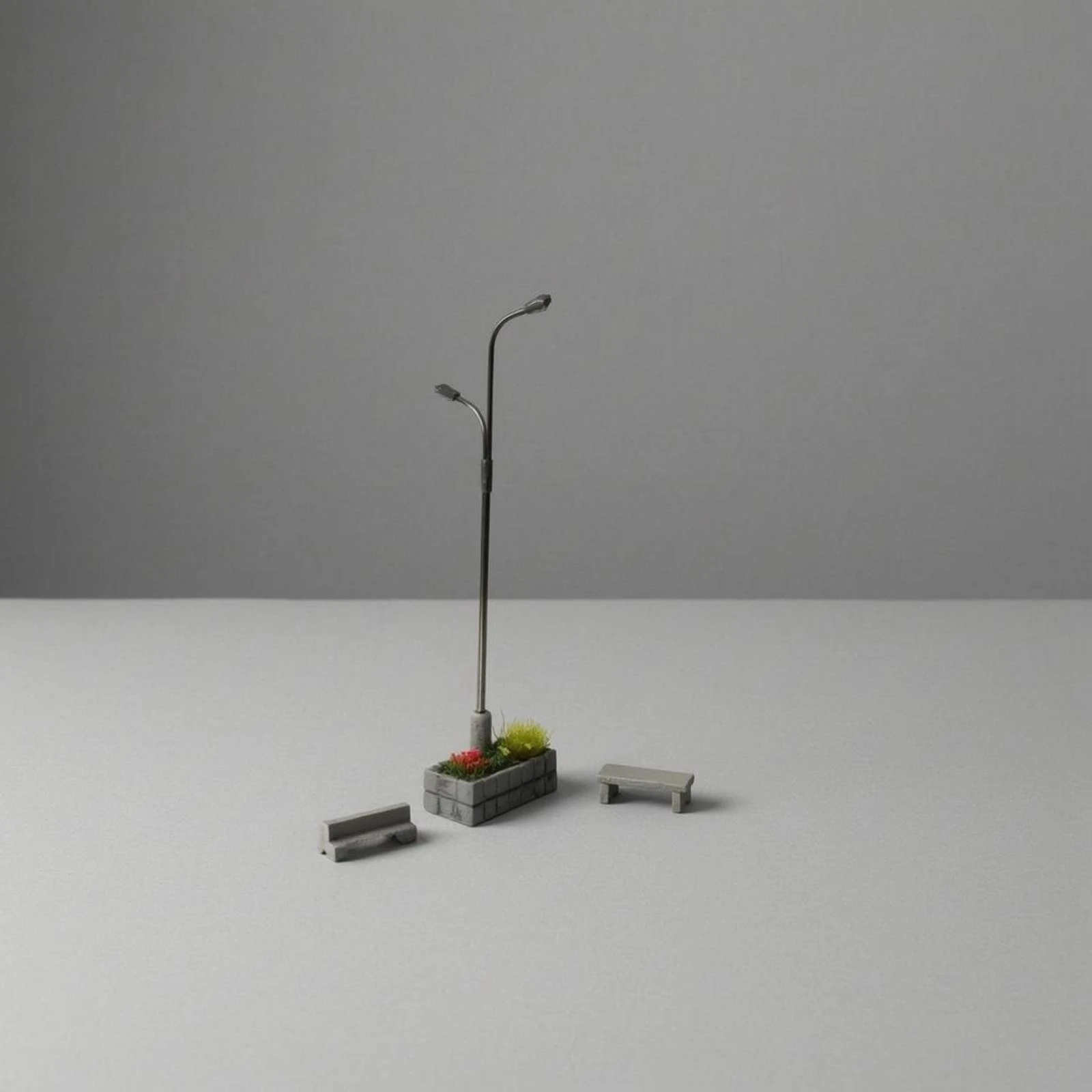 Double-Head Street Lamp Model 1:64 Scale Battery-Powered Lamp Model Miniature Street Light Resin and Metal
Double-Head Street Lamp Model 1:64 Scale Battery-Powered Lamp Model Miniature Street Light Resin and Metal