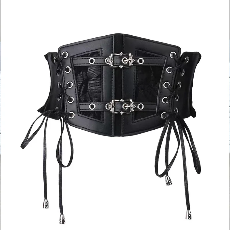 Lace Straps Elastic Retro Pin Buckle Ladies's Cummerbunds Girdle Tie Rope Wide Belts For Women On Shirt Dress Girdle Corset
Lace Straps Elastic Retro Pin Buckle Ladies's Cummerbunds Girdle Tie Rope Wide Belts For Women On Shirt Dress Girdle Corset