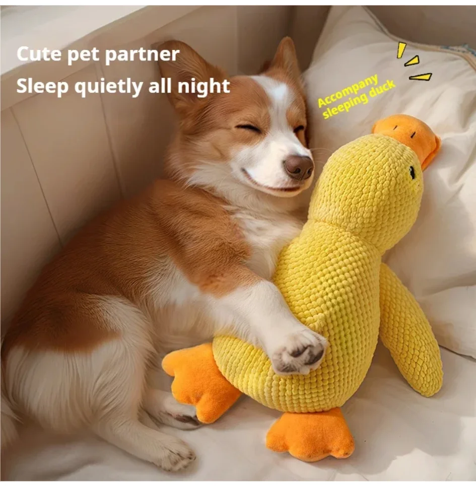 Dog toy plush companion sleeping duck bite resistant teeth grinding sound relief duck sound toy
Dog toy plush companion sleeping duck bite resistant teeth grinding sound relief duck sound toy