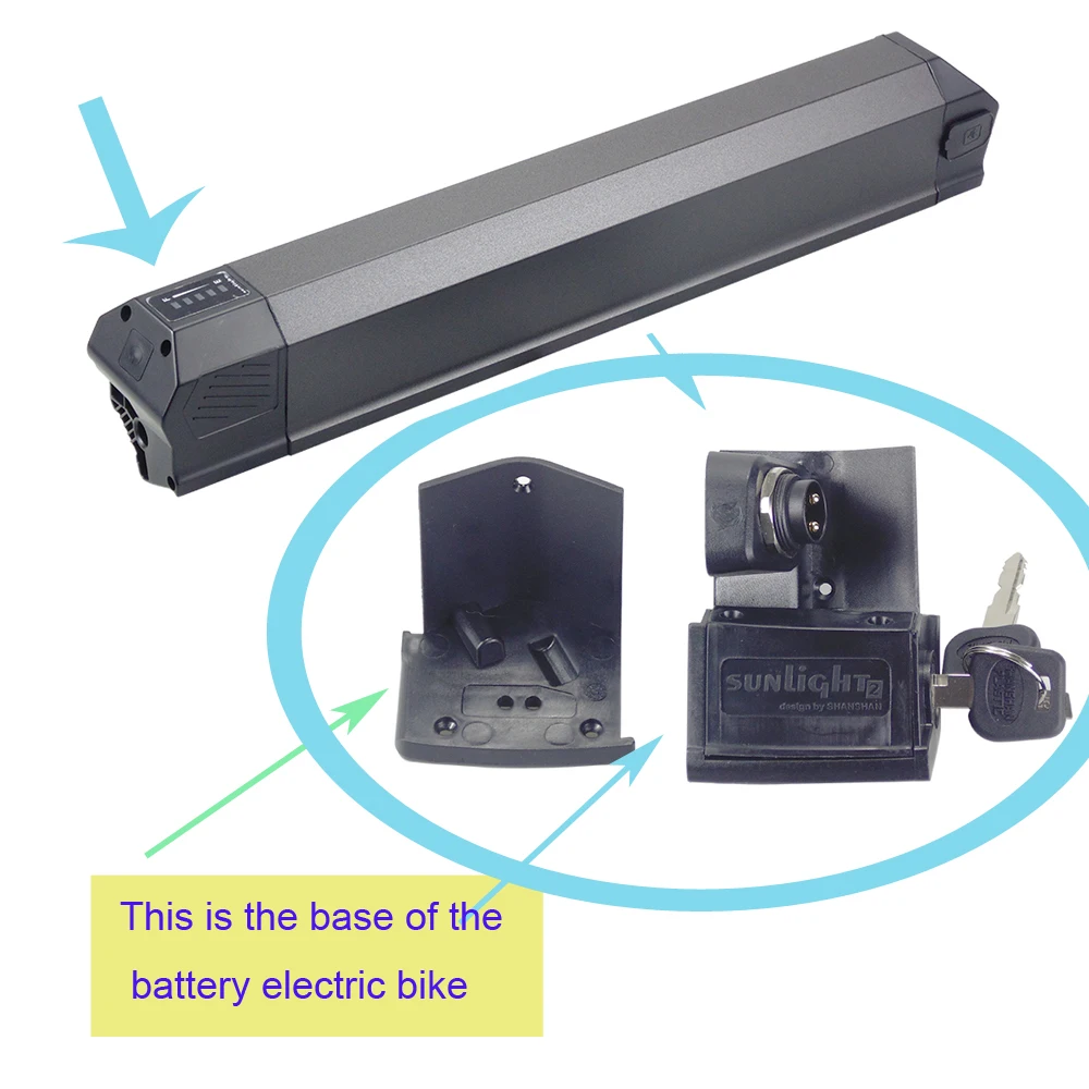 5-pin e-bike Sunlight 2 battery base and key (without battery) e-bike battery base for Nilox Bluewheel bike
5-pin e-bike Sunlight 2 battery base and key (without battery) e-bike battery base for Nilox Bluewheel bike