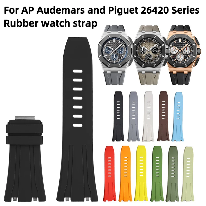 For Royal Oak Offshore 26420 43mm High Quality Fluororubber Watch Strap Multi Color Replacement Band AP Men Accessories 22mm
For Royal Oak Offshore 26420 43mm High Quality Fluororubber Watch Strap Multi Color Replacement Band AP Men Accessories 22mm
