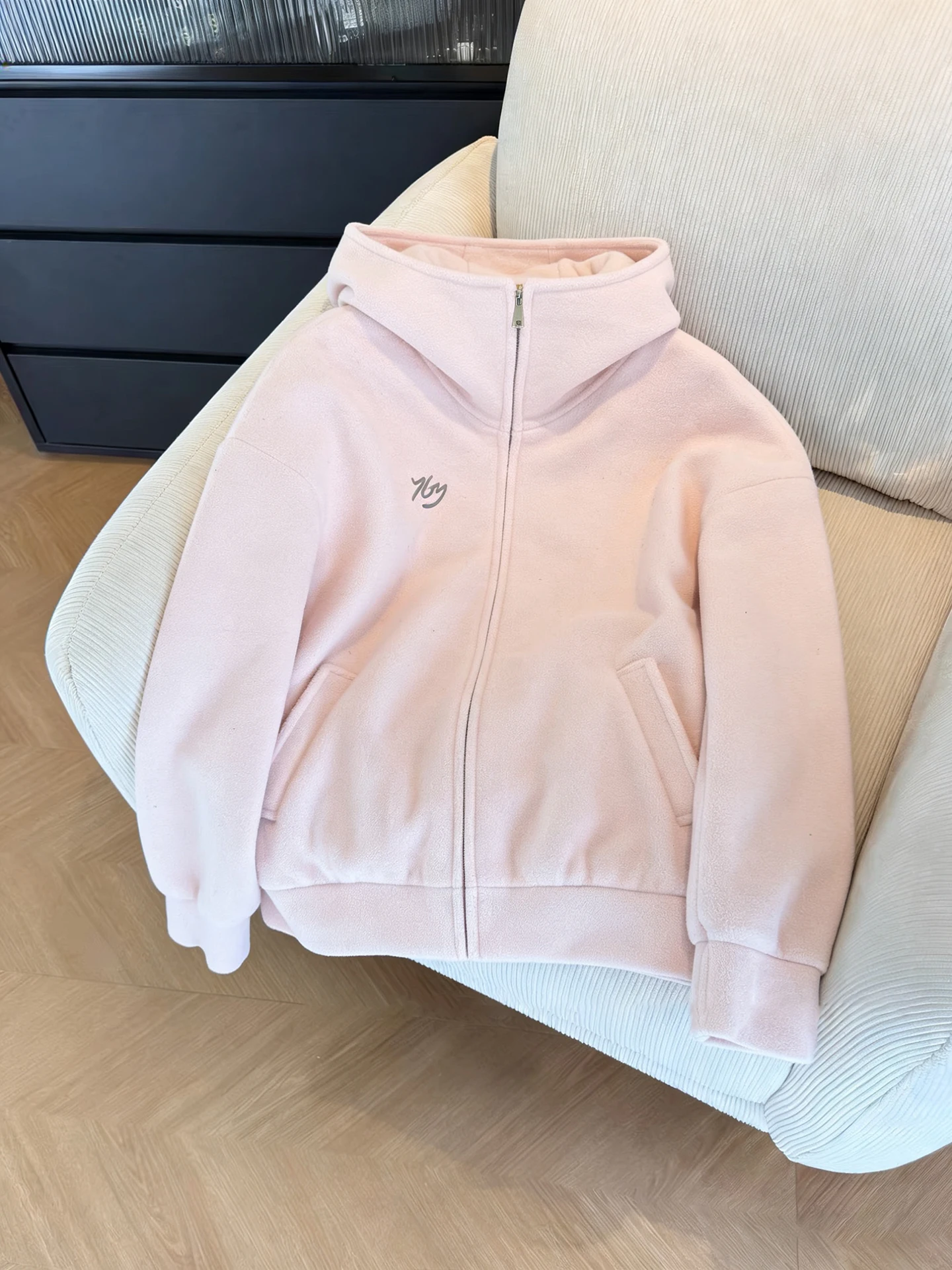 Sweet Pink Hooded Zipper Sweatirt Jaet Women's Spring Autumn Loose Slimming Top Trendy Korean Sle Comfortable Fit
Sweet Pink Hooded Zipper Sweatirt Jaet Women's Spring Autumn Loose Slimming Top Trendy Korean Sle Comfortable Fit