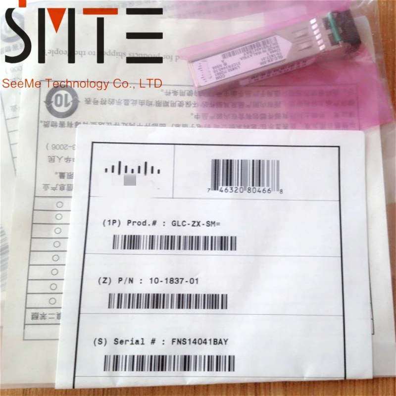 Original GLC-ZX-SM 1.25G 80KM 1550NM LC Single-Mode Fiber Optical Module Transceiver
Original GLC-ZX-SM 1.25G 80KM 1550NM LC Single-Mode Fiber Optical Module Transceiver