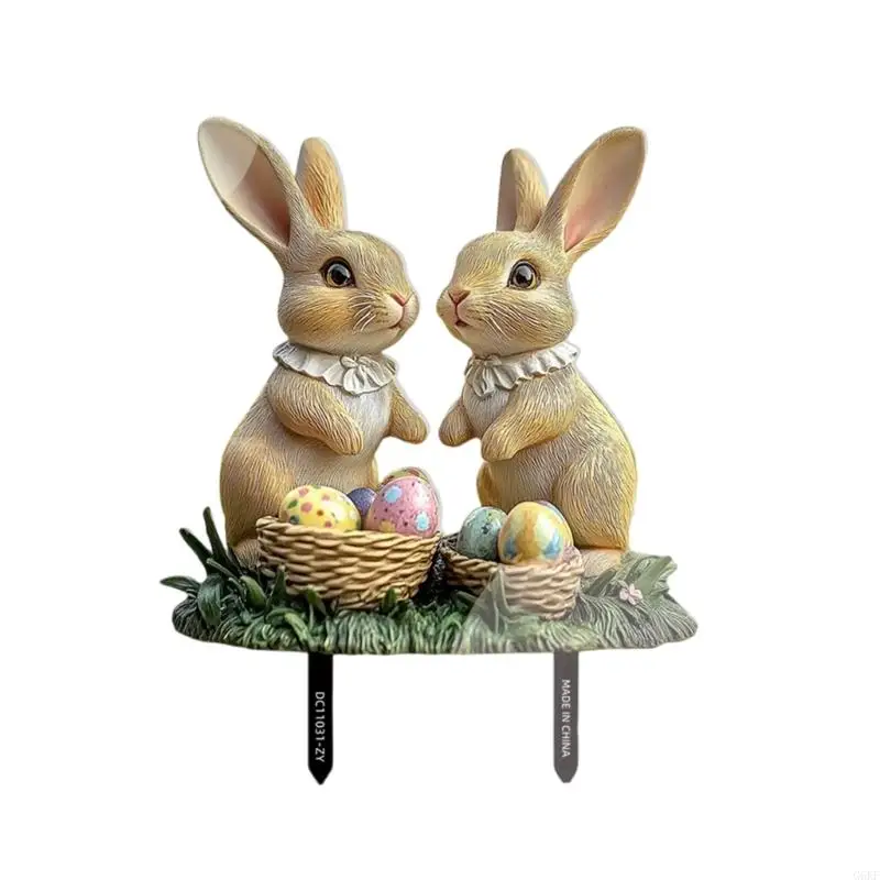 652F Rabbit and Eggs Garden Stake for Holiday Decoration Weatherproof Acrylic Yard Ornament Handmade Easter Accessories
652F Rabbit and Eggs Garden Stake for Holiday Decoration Weatherproof Acrylic Yard Ornament Handmade Easter Accessories