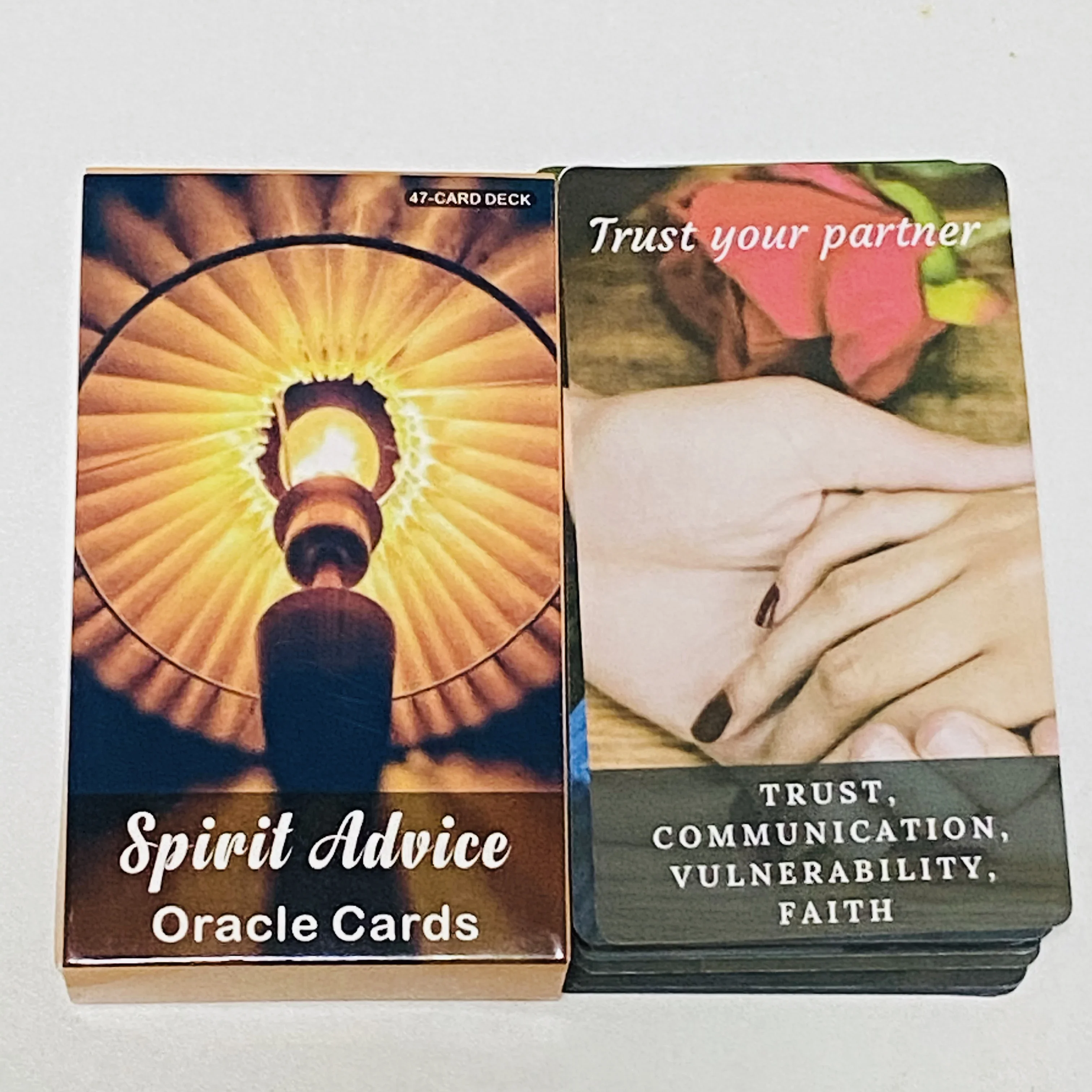 Карты Spirit Advice Oracle, 47 колод, английская версия, настольные игры Spirit с ключевыми словами на карточках
Карты Spirit Advice Oracle, 47 колод, английская версия, настольные игры Spirit с ключевыми словами на карточках
