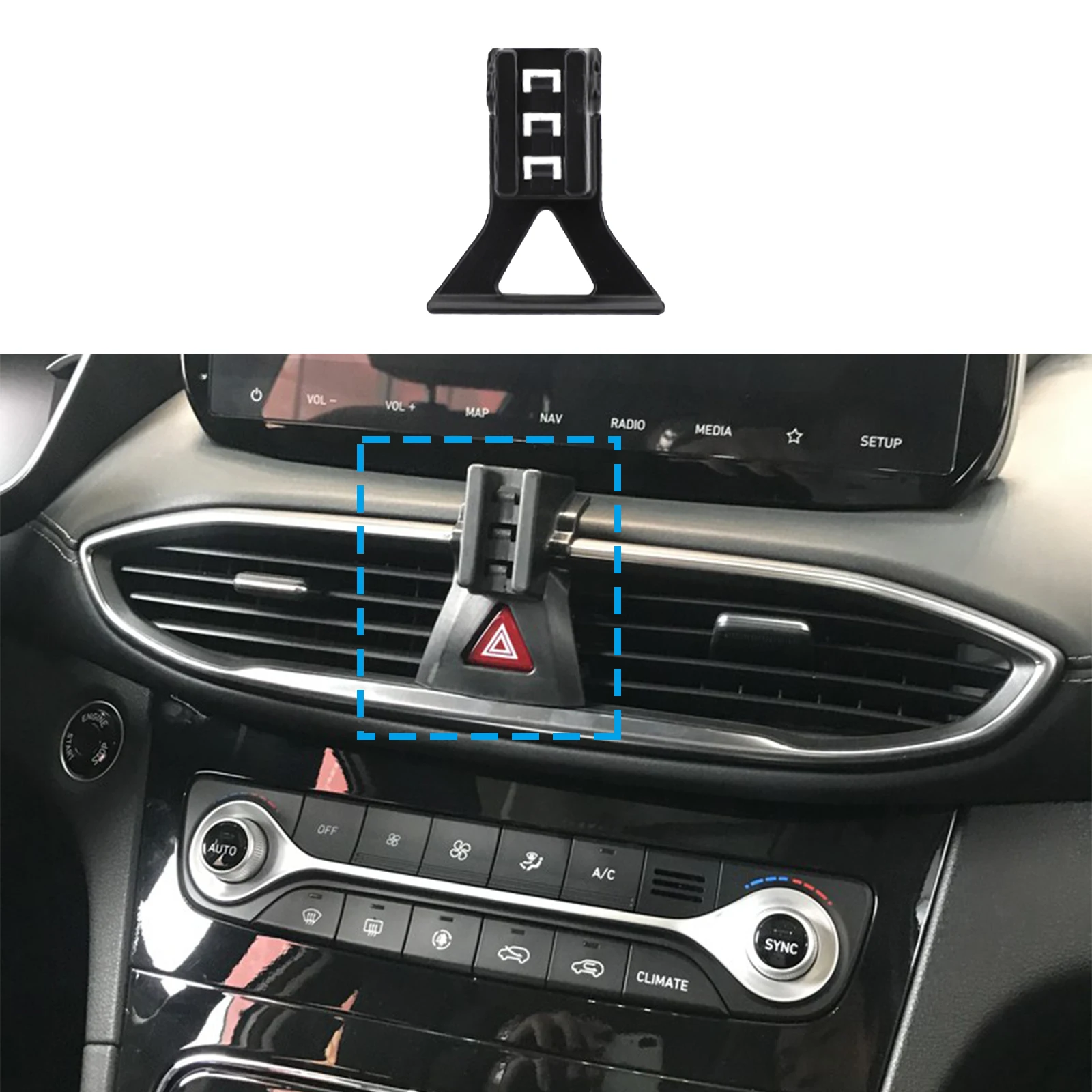 Car Mobile Phone Holder for Hyundai Santa Fe TM 2019 2020 2021 2022 2023 GPS Bracket Navigation Stand Auto Accessories
Car Mobile Phone Holder for Hyundai Santa Fe TM 2019 2020 2021 2022 2023 GPS Bracket Navigation Stand Auto Accessories