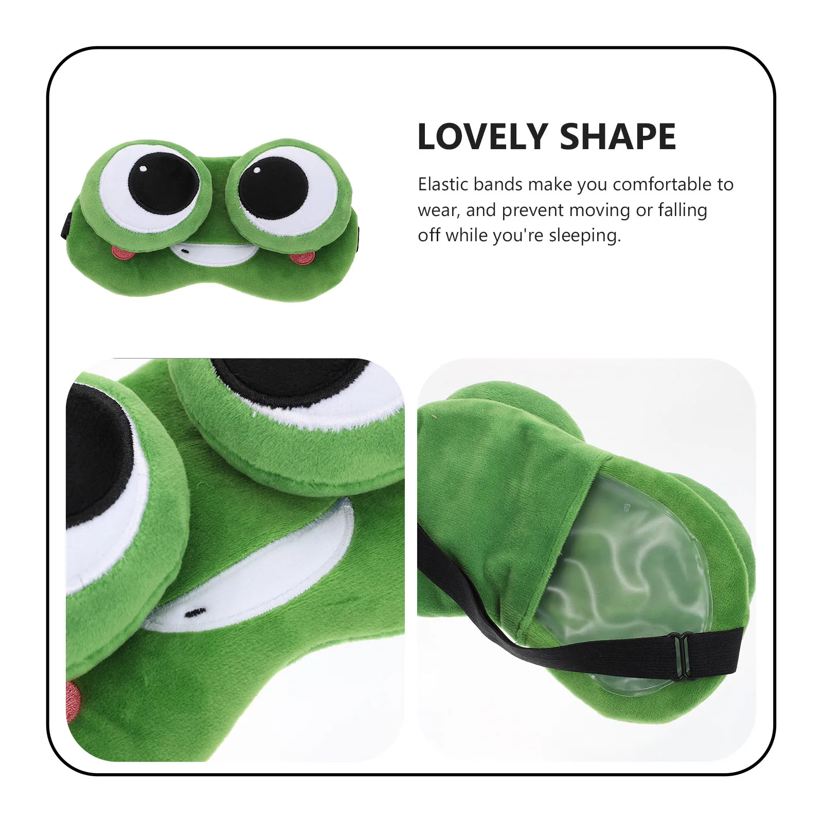 Frog Eye Mask Sleep Patch Lightweight Breathable Velvet Cover Blocking Light Elastic Cartoon Blindfold Shading Lovely
Frog Eye Mask Sleep Patch Lightweight Breathable Velvet Cover Blocking Light Elastic Cartoon Blindfold Shading Lovely