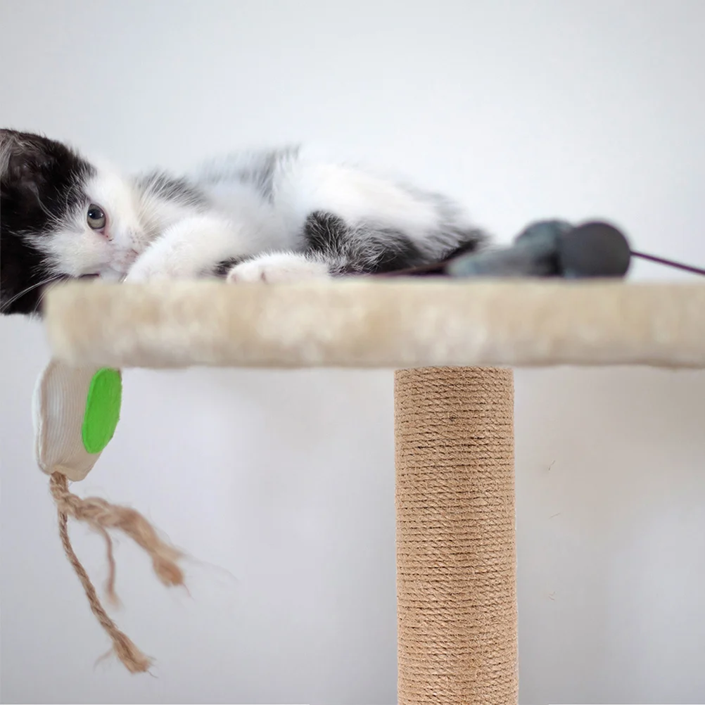 Decorative Cat Scratcher Post Wear Resistant Jute Material Ideal for Furniture Protection Cute Kitten Scratching Pole
Decorative Cat Scratcher Post Wear Resistant Jute Material Ideal for Furniture Protection Cute Kitten Scratching Pole