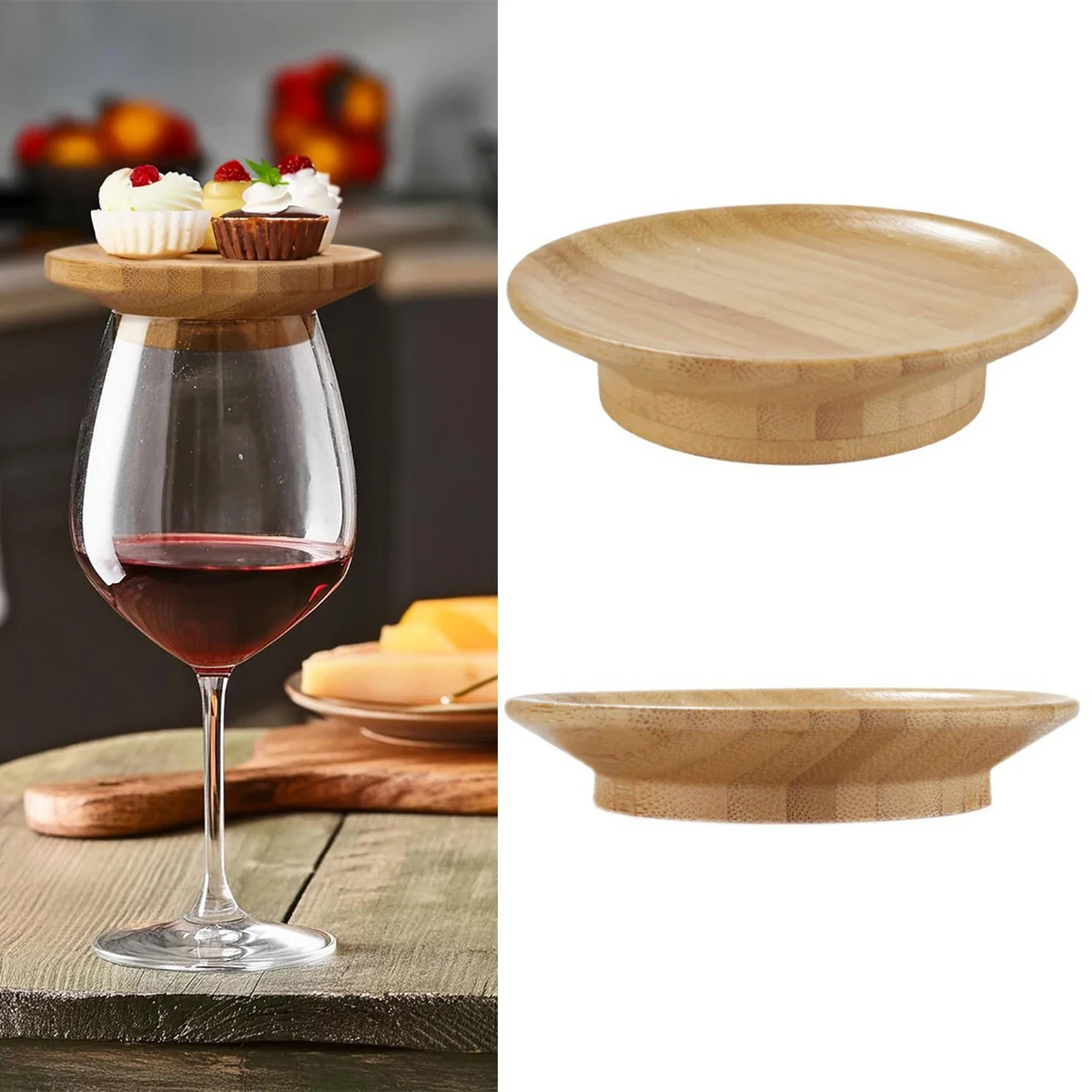 2 Pcs Wine Glass Charcuterie Topper Plates Wine Glass Board Topper Bamboo Wine Glass Topper Coasters
2 Pcs Wine Glass Charcuterie Topper Plates Wine Glass Board Topper Bamboo Wine Glass Topper Coasters