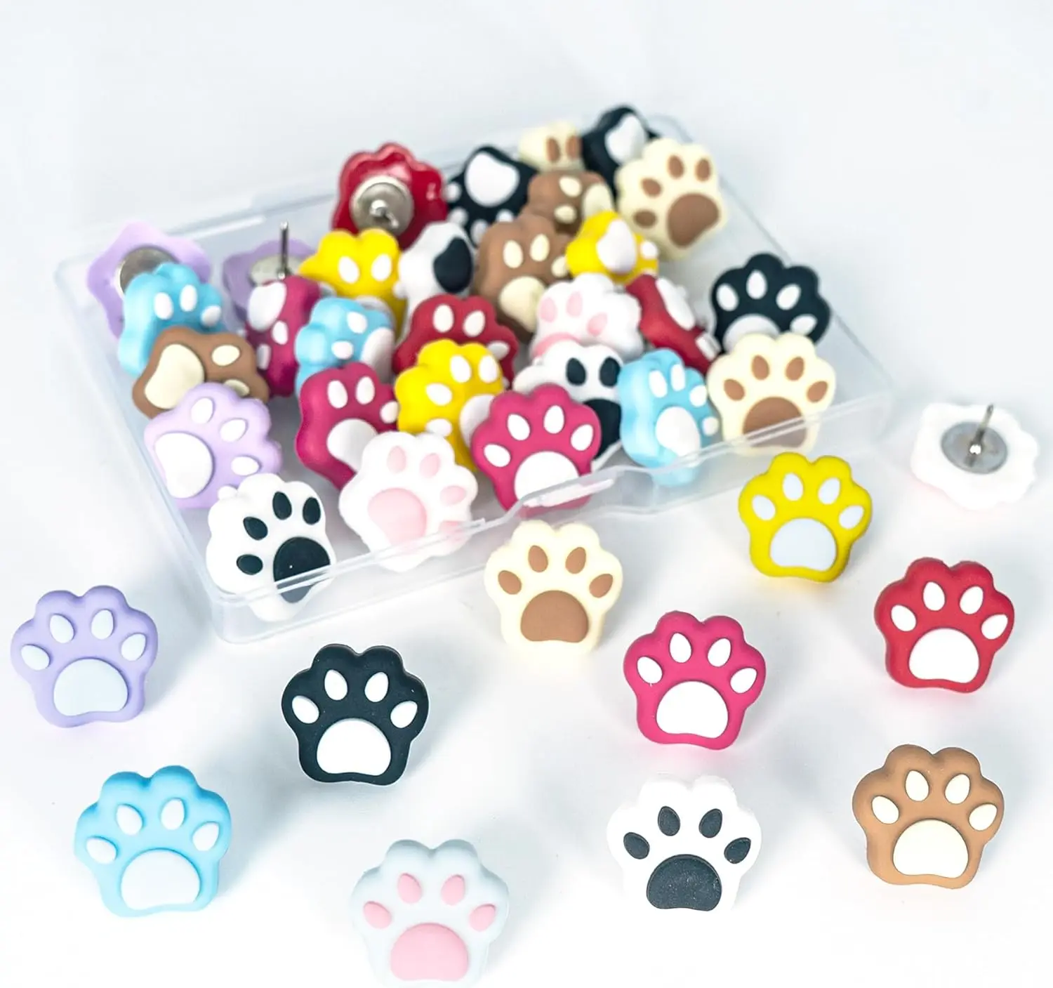 30 Cat Paw Push Pins for Bulletin Board, Cute Thumb Tacks for Cork Board, Office Desk Accessories, Classroom Decor
30 Cat Paw Push Pins for Bulletin Board, Cute Thumb Tacks for Cork Board, Office Desk Accessories, Classroom Decor