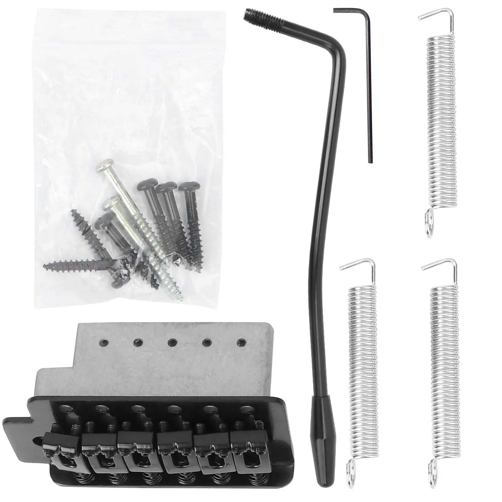 Black Bridge Set 6 String Left Handed Guitar Electric Accessories Single Tremolo Parts System Guitar
Black Bridge Set 6 String Left Handed Guitar Electric Accessories Single Tremolo Parts System Guitar