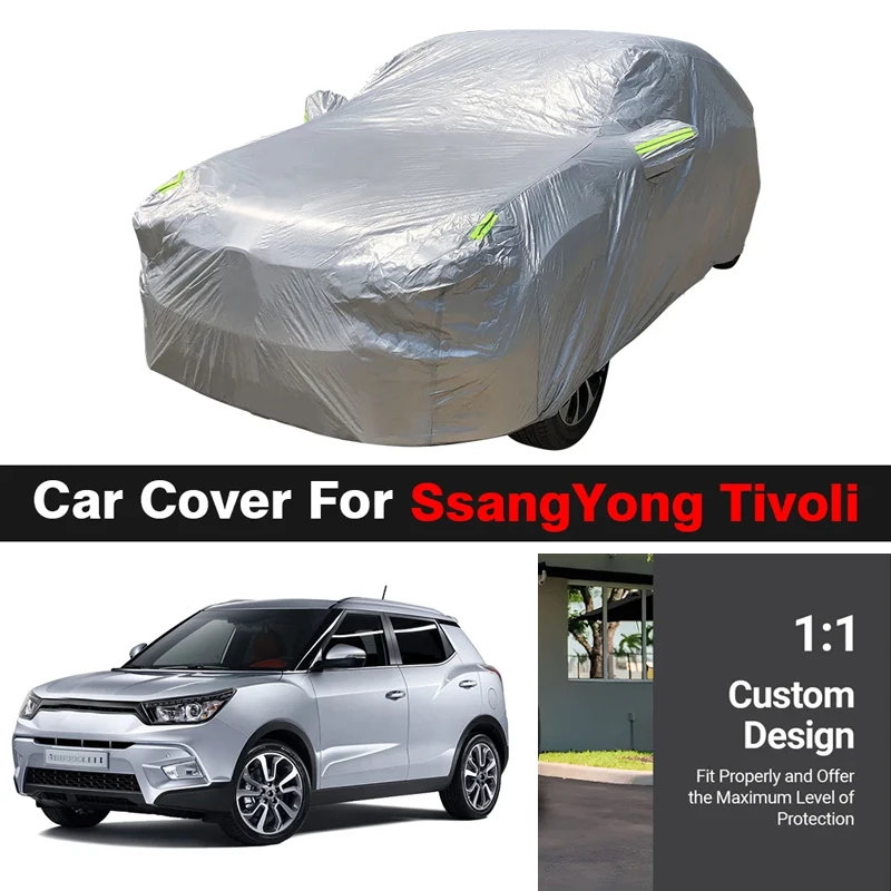 Full Car Cover Outdoor SUV Sun Shade Rain Snow Wind Protection Cover Dustproof For SsangYong Tivoli XLV 2015-2023
Full Car Cover Outdoor SUV Sun Shade Rain Snow Wind Protection Cover Dustproof For SsangYong Tivoli XLV 2015-2023