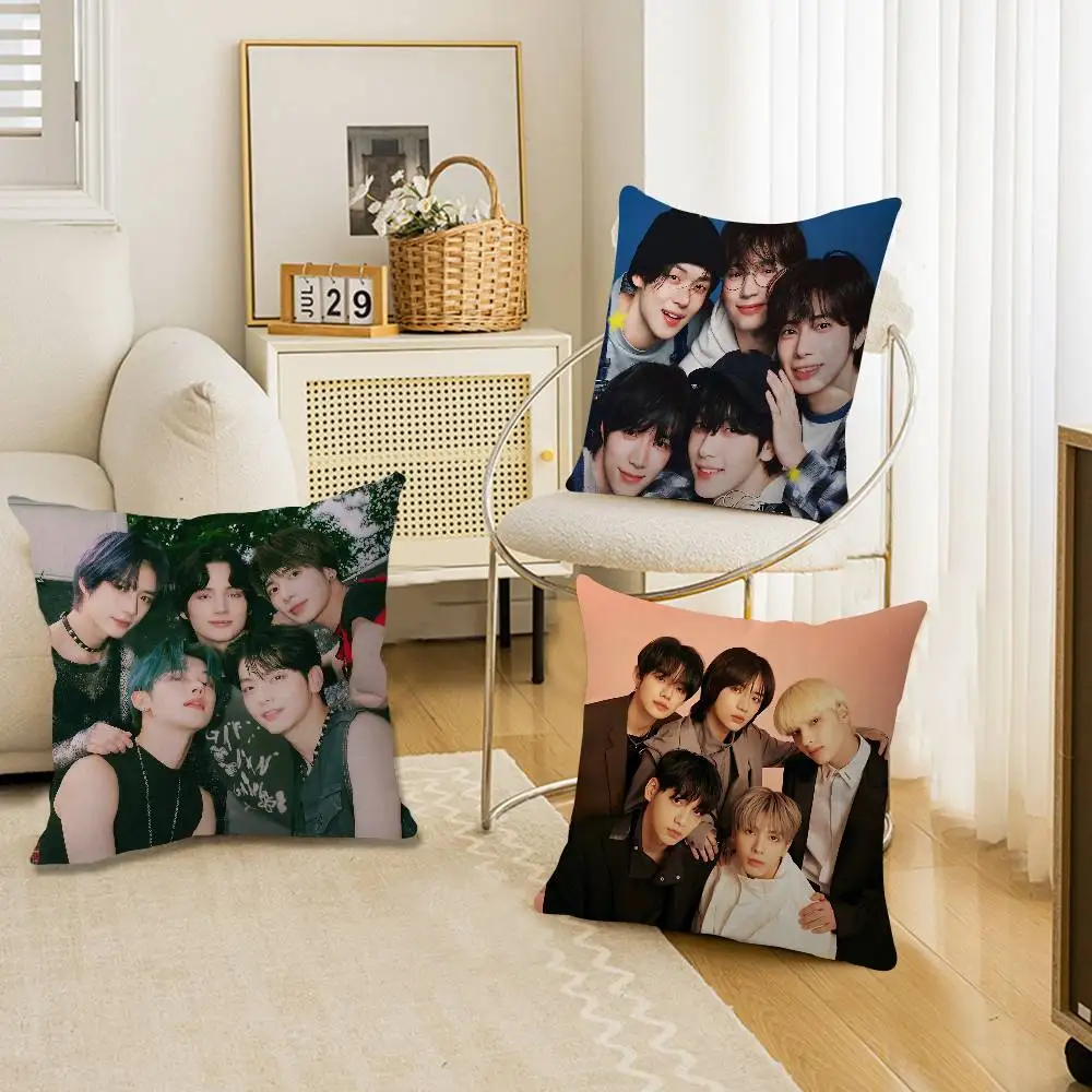 Kpop TXT Singing And Dancing Group Cushion Cover Polyester Sofa Cushions Decorative Throw Pillows Home Decoration Pillowcover
Kpop TXT Singing And Dancing Group Cushion Cover Polyester Sofa Cushions Decorative Throw Pillows Home Decoration Pillowcover