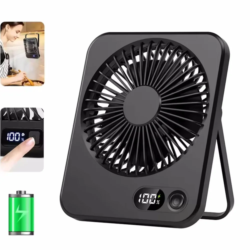 New Portable Mini Desk Fan USB Rechargeable Fan 180° Tilt Folding Personal Fan With Power Display 5 Speeds Ultra Quiet Table
New Portable Mini Desk Fan USB Rechargeable Fan 180° Tilt Folding Personal Fan With Power Display 5 Speeds Ultra Quiet Table