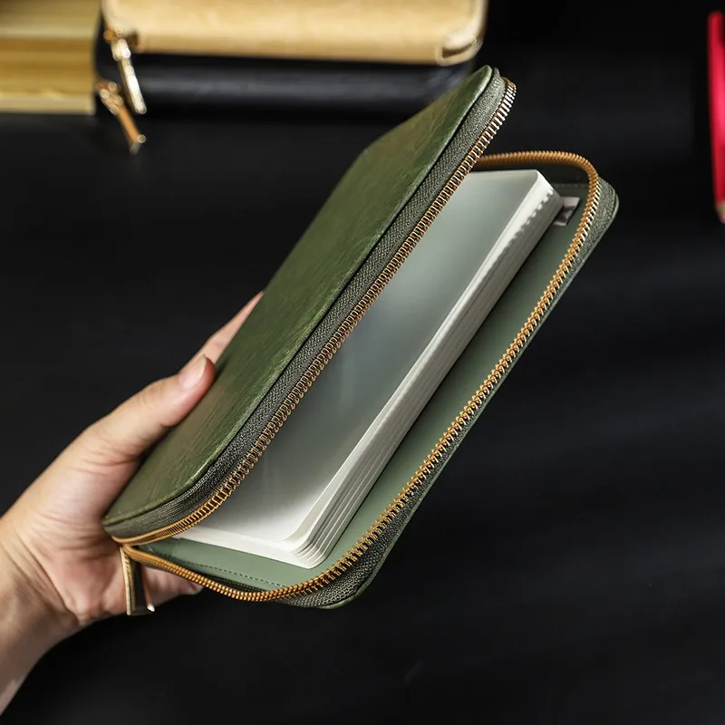 A5 Pu Leather Zippered Notebook Storage bag Journal Diary Planner Loose leaf business Office minutes Notepad Stationery
A5 Pu Leather Zippered Notebook Storage bag Journal Diary Planner Loose leaf business Office minutes Notepad Stationery