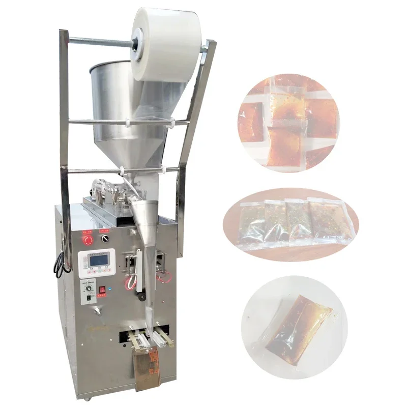 Commercial Pneumatic Paste Liquid Packaging Machine Stainless Steel Filling Sealing Bag Maker Quantitative Packing Machine
Commercial Pneumatic Paste Liquid Packaging Machine Stainless Steel Filling Sealing Bag Maker Quantitative Packing Machine